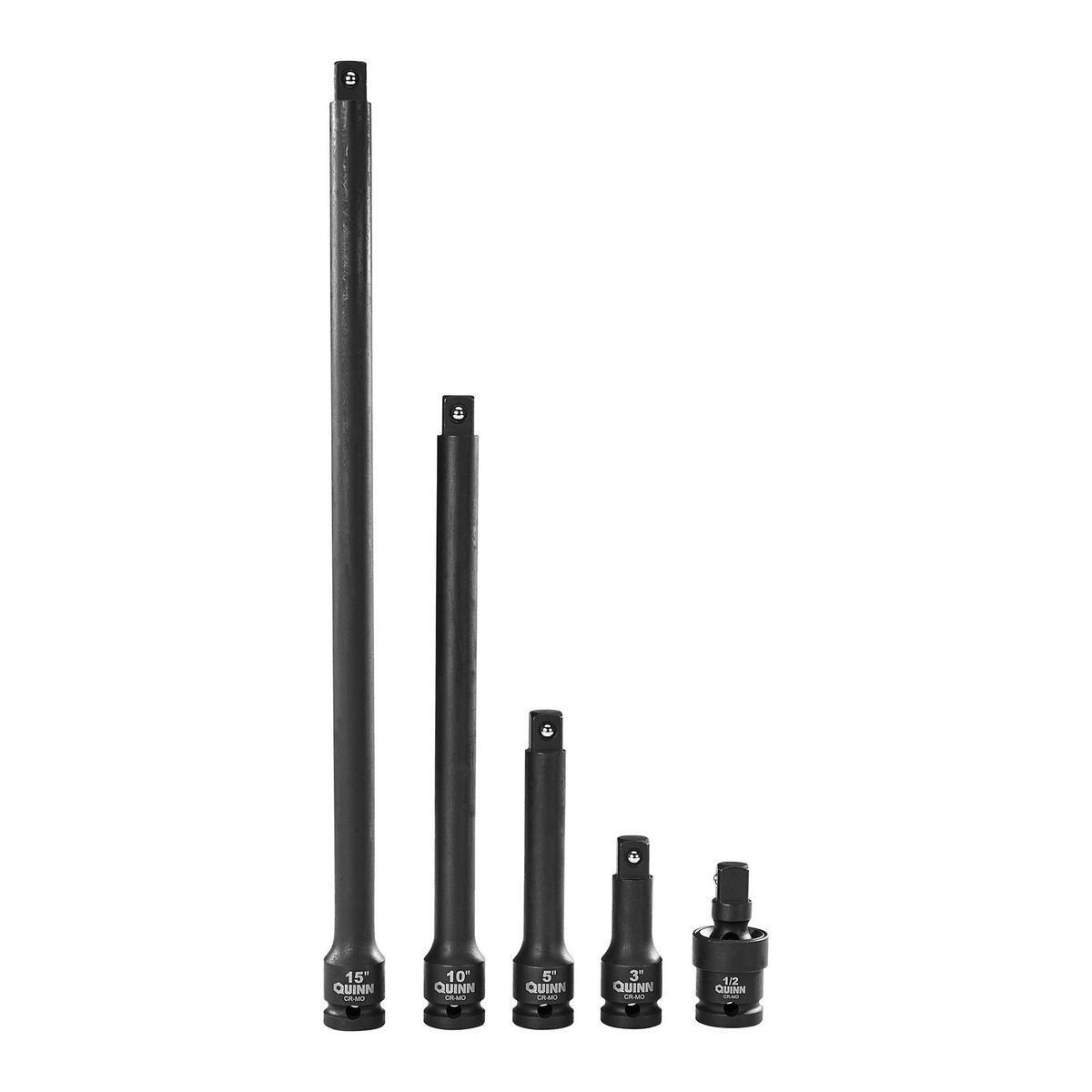 QUINN 1/2 in. Drive SAE and Metric Master Impact Socket Set, 61-Piece
