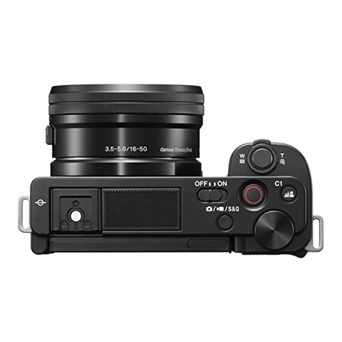 Sony ZV-E10 Mirrorless Camera with 16-50mm Lens, 128GB Extreem Speed Memory,.43 Wide Angle & 2X Lenses, Case. Tripod, Filters, Hood, Grip