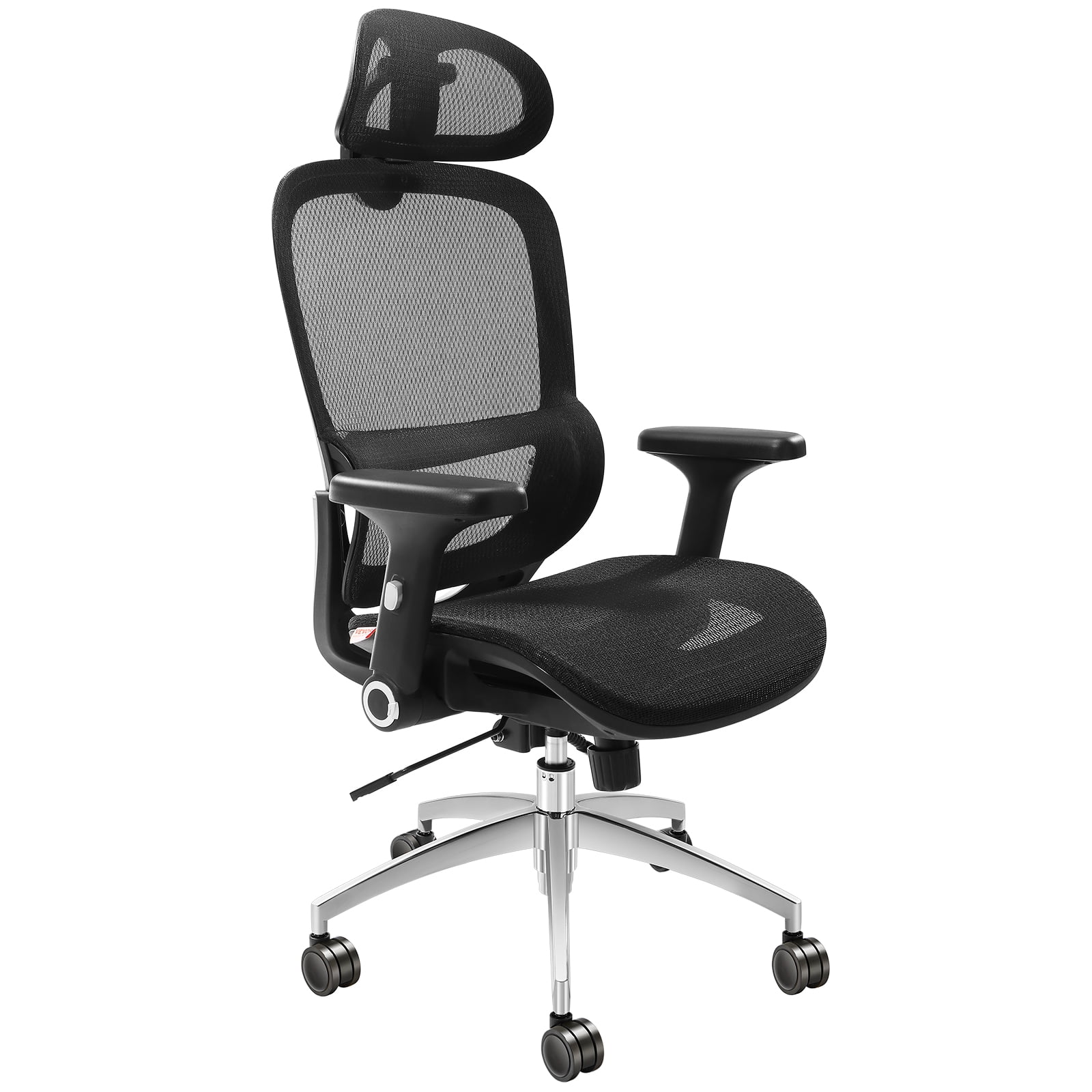 BENTISM Ergonomic Office Chair Mesh Desk Chair Back Lumbar and Head Support