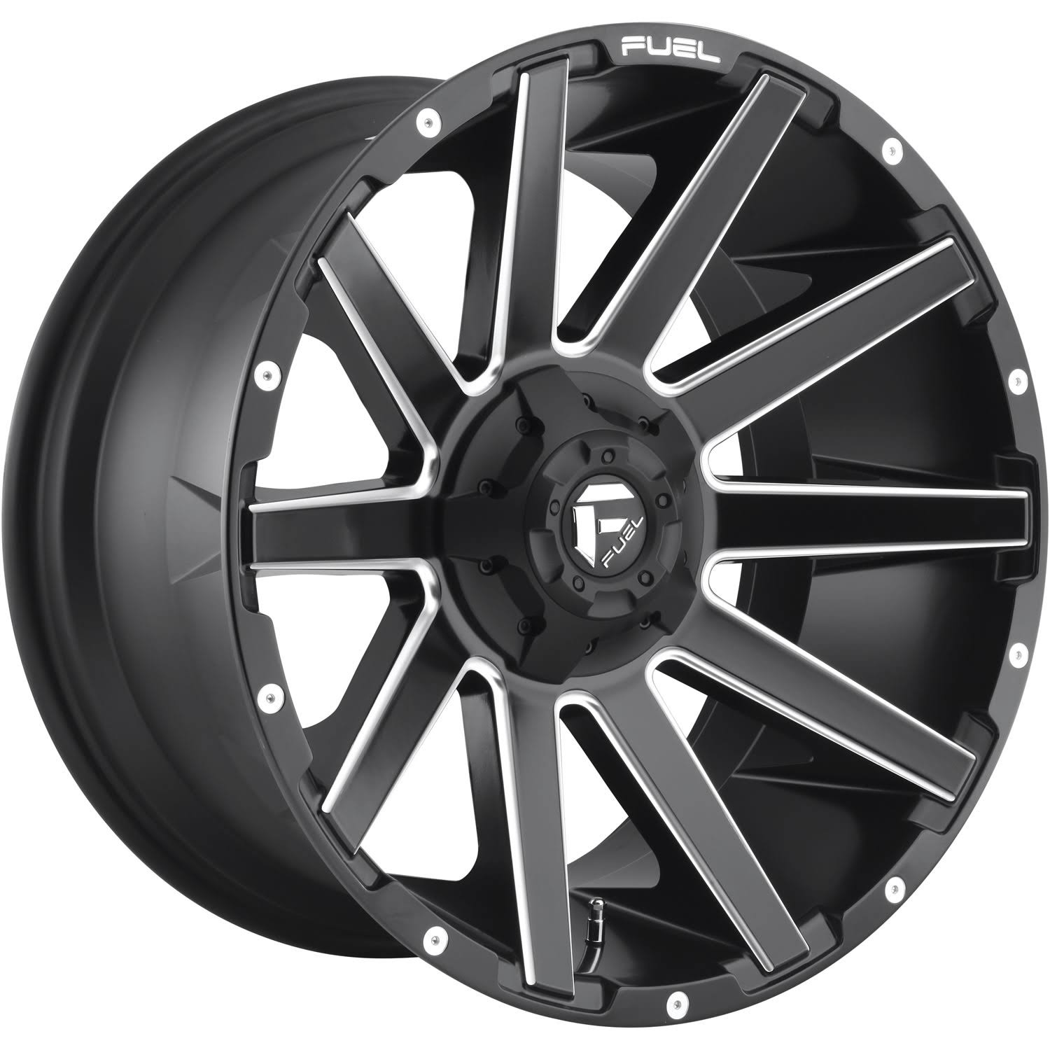 20x9 Matte Black Milled Wheel Fuel Contra D616 5x4.5 5x5 1 - Avayadevconnect