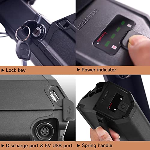 Reention Dorado Plus 48V 17.5Ah 840Wh Ebike Replacement Battery Pack Lithium Li-ion Batteries Compatible with NCM Moscow,Magnumbikes,Biktrix