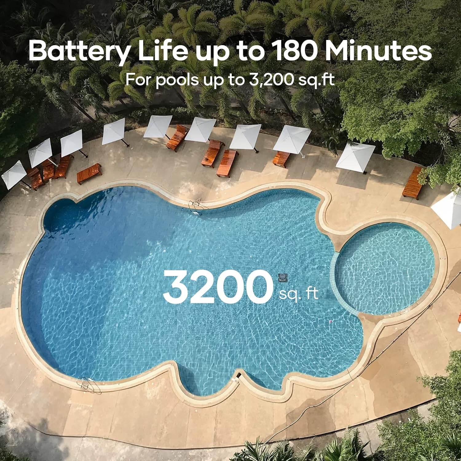(2023 Upgrade) AIPER Seagull Pro Cordless Robotic Pool Cleaner, Wall Climbing Pool Vacuum Lasts up to 180 Mins, Quad-Motor System, Smart Navigation