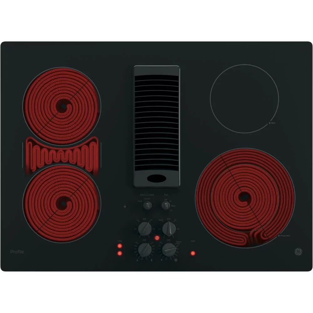 GE Appliances PP9830DJBB 30 Inch Electric Smoothtop Cooktop Black