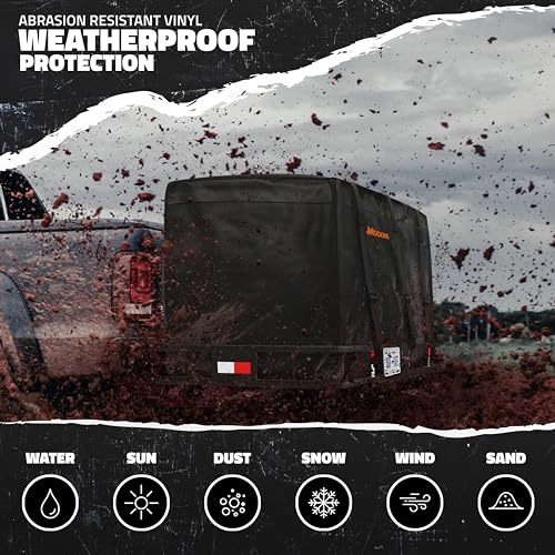 Mockins XXL 70"x30"x6" Folding Trailer Hitch Cargo Carrier Set w/License Plate Bracket | 500 Lbs Cap Steel Luggage Rack for SUV