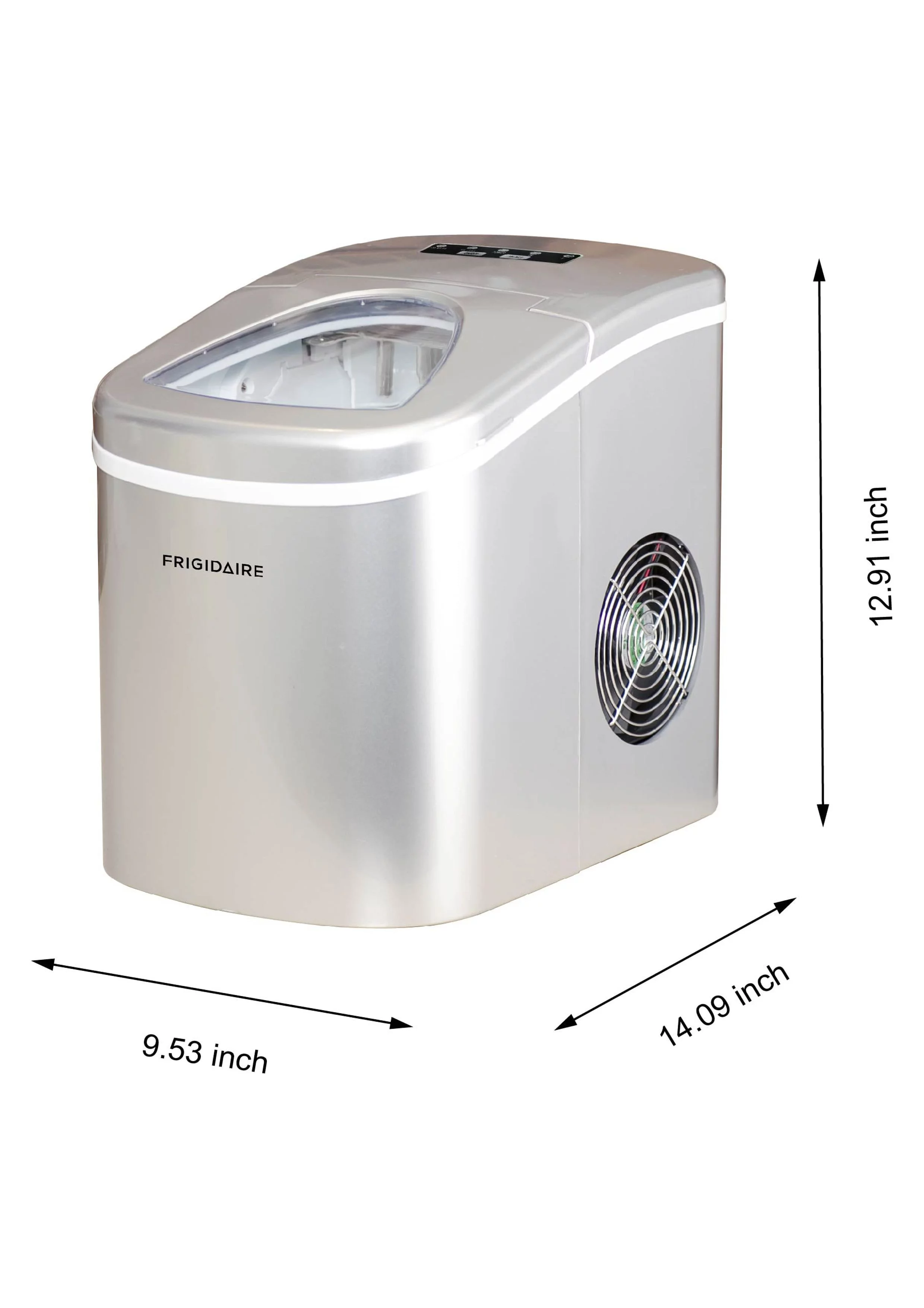 Frigidaire 26lbs. Portable Countertop Ice Maker (Ice Bullets)- Silver