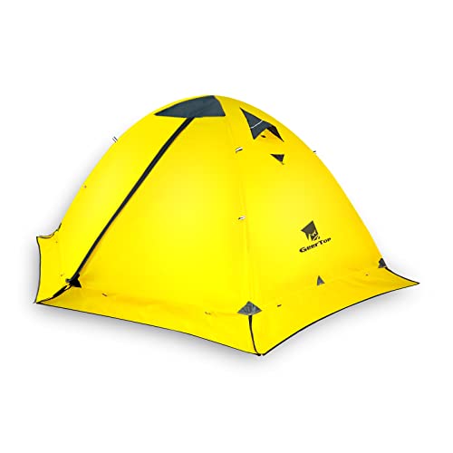 GEERTOP Ultralight 2 Person Backpacking Tent 4 Season Waterproof Camping Tent Double Layer Cold Weather Easy Set Up Tents for Family Camp, Hiking