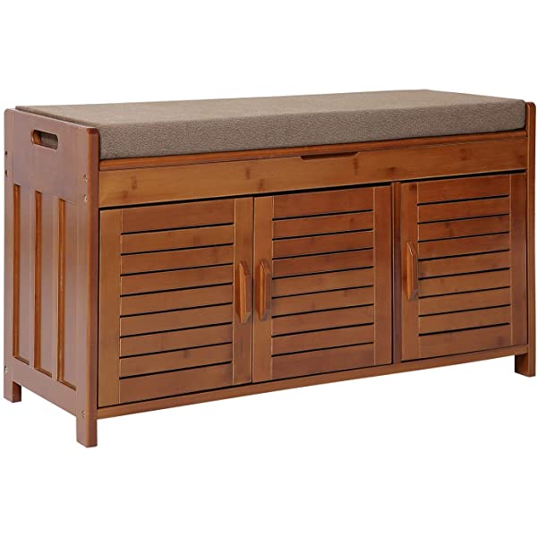 K KELBEL Shoe Rack & Shoe Bench & Shoe Cabinet & Boot Organizing Detachable Cushion with Hidden Storage Compartment