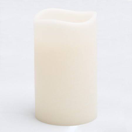 Richland LED Pillar Candles Big Ivory 6 inch x 10 inch Set of 4, Beige
