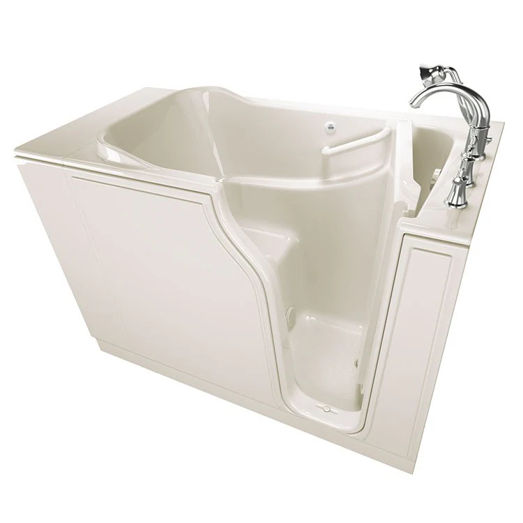 3052 Series 30"W x 52"L Gelcoat Walk-In Soaking Bathtub with Right-Hand Drain/Faucet
