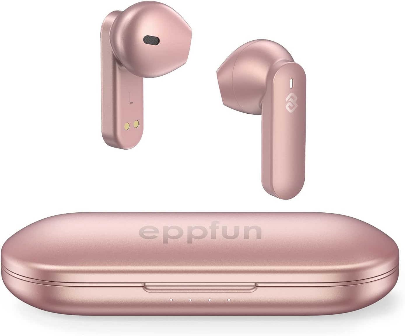 eppfun True Wireless Earbuds, Bluetooth 5.2 in-Ear Headphones, Qualcomm AptX-Adaptive HiFi Earbuds