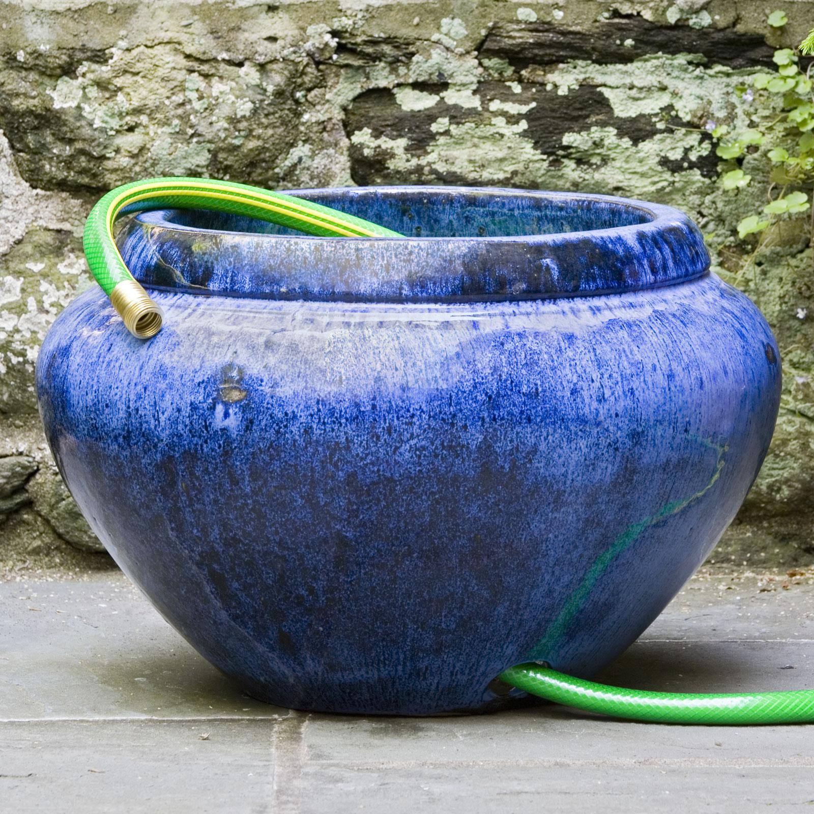 Campania International Riviera Blue Hose Pot with Lip