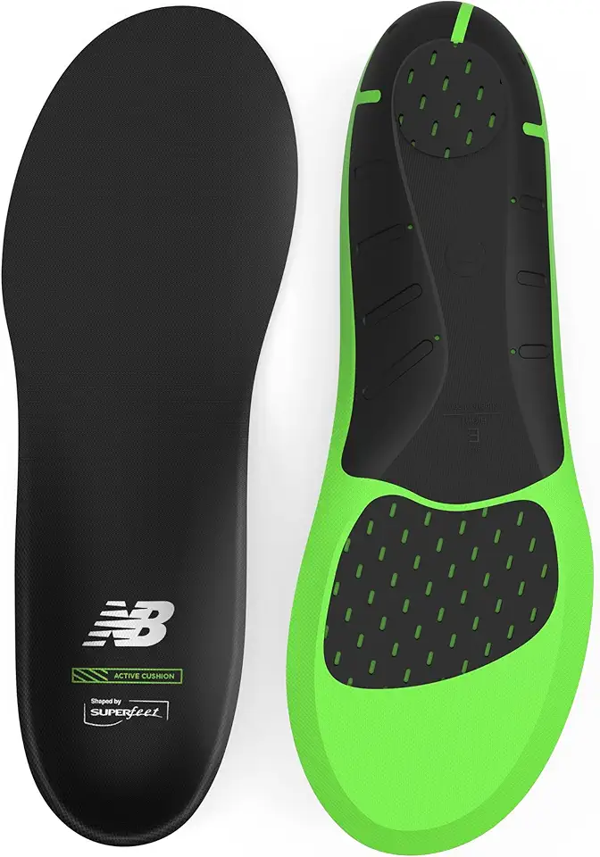 New Balance Sport Active Cushion Shoe Inserts Cushioning Orthotic Inserts With Arch Support - 7.5-9 Men / 8.5-10 Women - Kansas Nuitrition - HNZSDS
