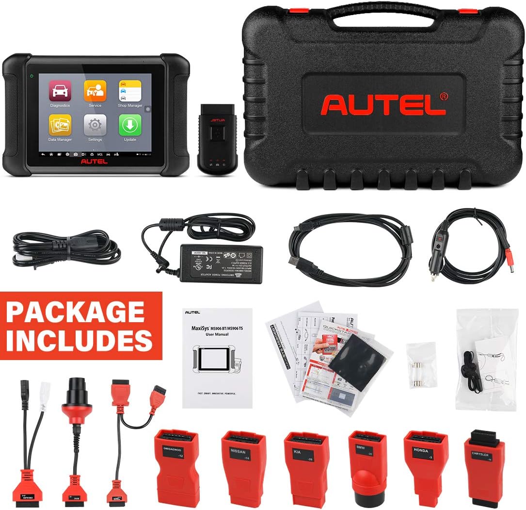 Autel Scanner MaxiSys MS906BT, 2022 Newest Automotive Scan Tool, US Version of MaxiCOM MK906BT, Upgraded of MS906 DS808 MP808, ECU Coding