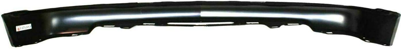 New Front Bumper Paintable Steel + Lower Valance Air Deflector Textured + Grille with Chrome Center Bar For 1998-2004 Chevrolet S10 Pickup 4WD Direct