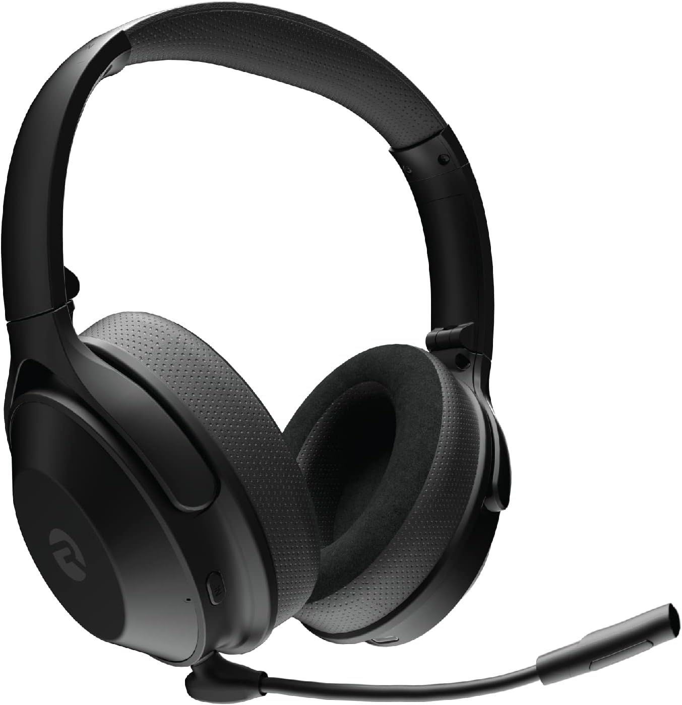 Raycon The Work Bluetooth Wireless Headphones with Detachable Mic, Active Noise Cancellation, 32 Hours of Battery, Memory Foam Cushions, with Talk