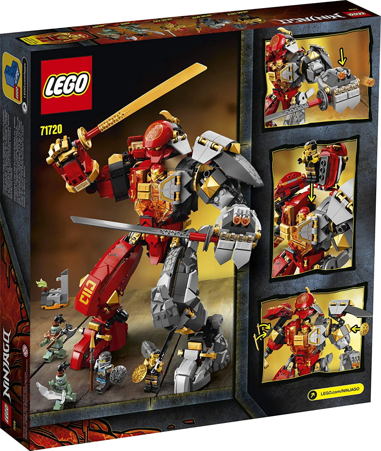LEGO NINJAGO Fire Stone Mech 71720 Building Kit Featuring LEGO Ninja Mech, New 2020 (968 Pieces)…
