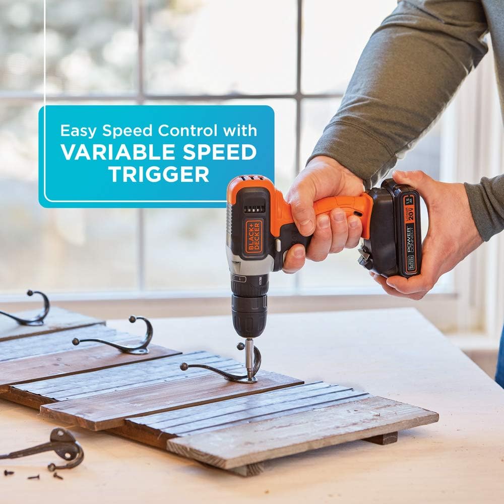 beyond by BLACK+DECKER 20V MAX Cordless Drill/Driver (BCD702C1AEV) Pack of 2