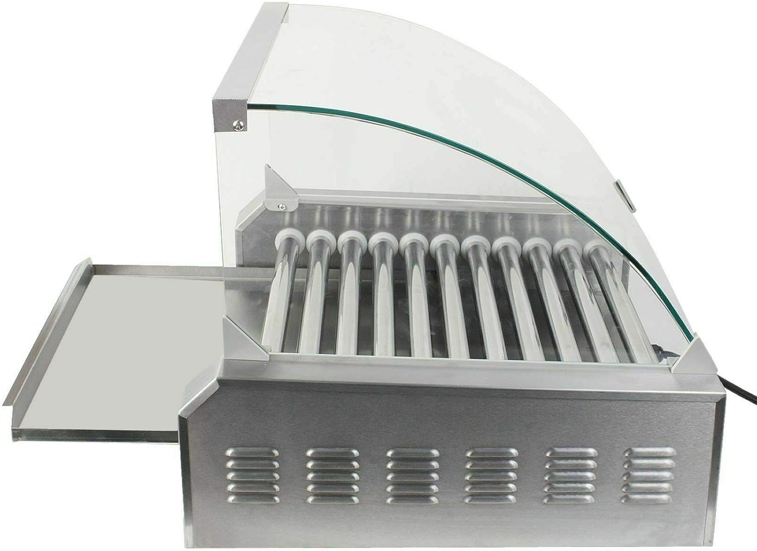 Roller 30 HotDog Grill Cooker Hot Dog 11 Roller Machine Grill Machine W/cover CE New Electric Warmer Stainless