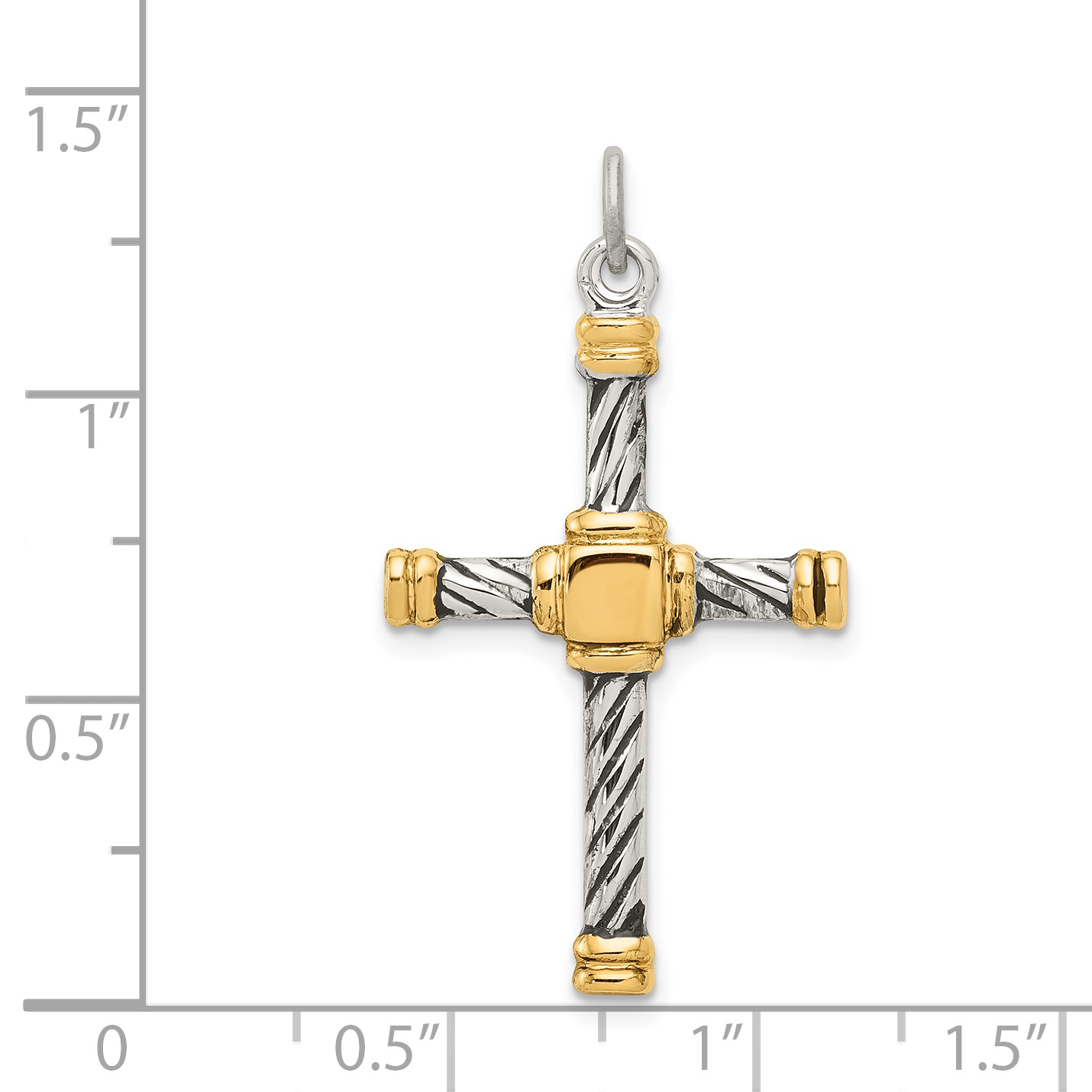 Carat in Karats Sterling Silver Polished Finish Gold Plated Antiqued 18K