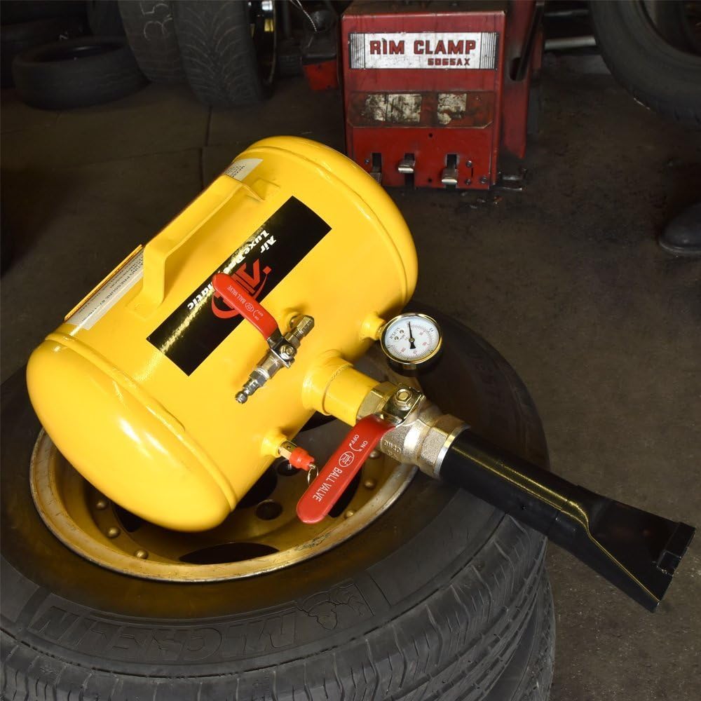 Neiko 30007L Tooluxe® Air Tire Bead Seater, 5-Gallon Capacity, 87-116 PSI Operating Pressure