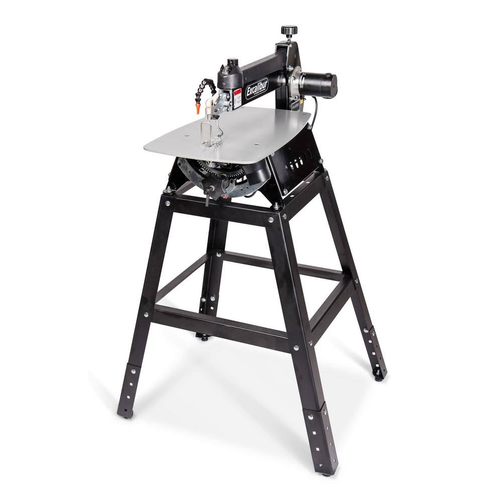 Excalibur EX-21K 21 in. Tilting Head Scroll Saw Kit with Stand u0026 Foot Switch