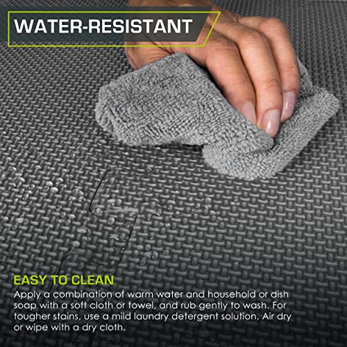 ProsourceFit Extra Thick Puzzle Exercise Mat , EVA Foam Interlocking Tiles for Protective, Cushioned Workout Flooring for Home and Gym Equipment