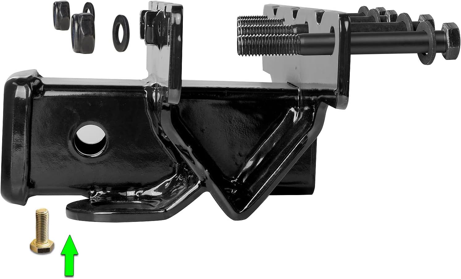 2 Inch Rear Bumper Towing Hitch Receiver Kit Compatible with 2018-2022 Jeep Wrangler JL/JLU 2 Door & 4 Door Receiver Hitches Pack of 2