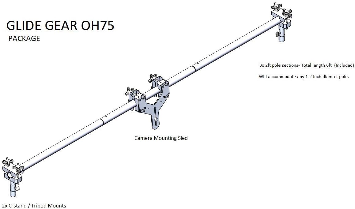 Glide Gear OH 75 Overhead Camera Pole Mount System