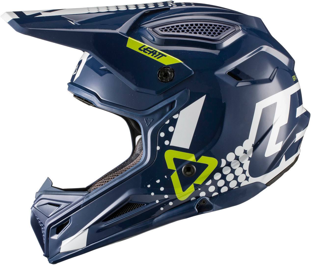 Leatt GPX 4.5 V20.2 Motocross Helmet, white-turquoise-blue, Size M