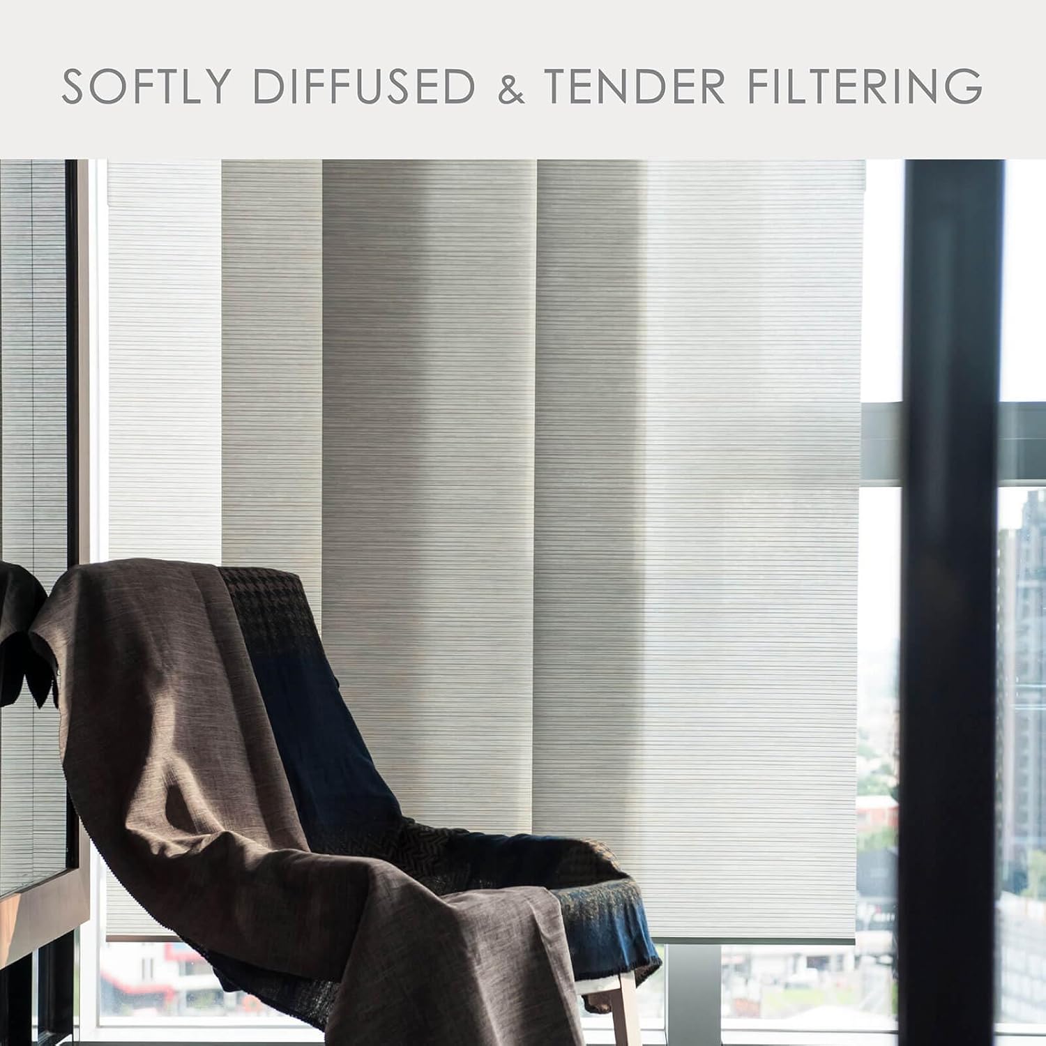 GoDear Design Adjustable Vertical Blinds, Panel Track Blinds, Sliding Glass Door Blinds, Closet Doors, Room Dividers