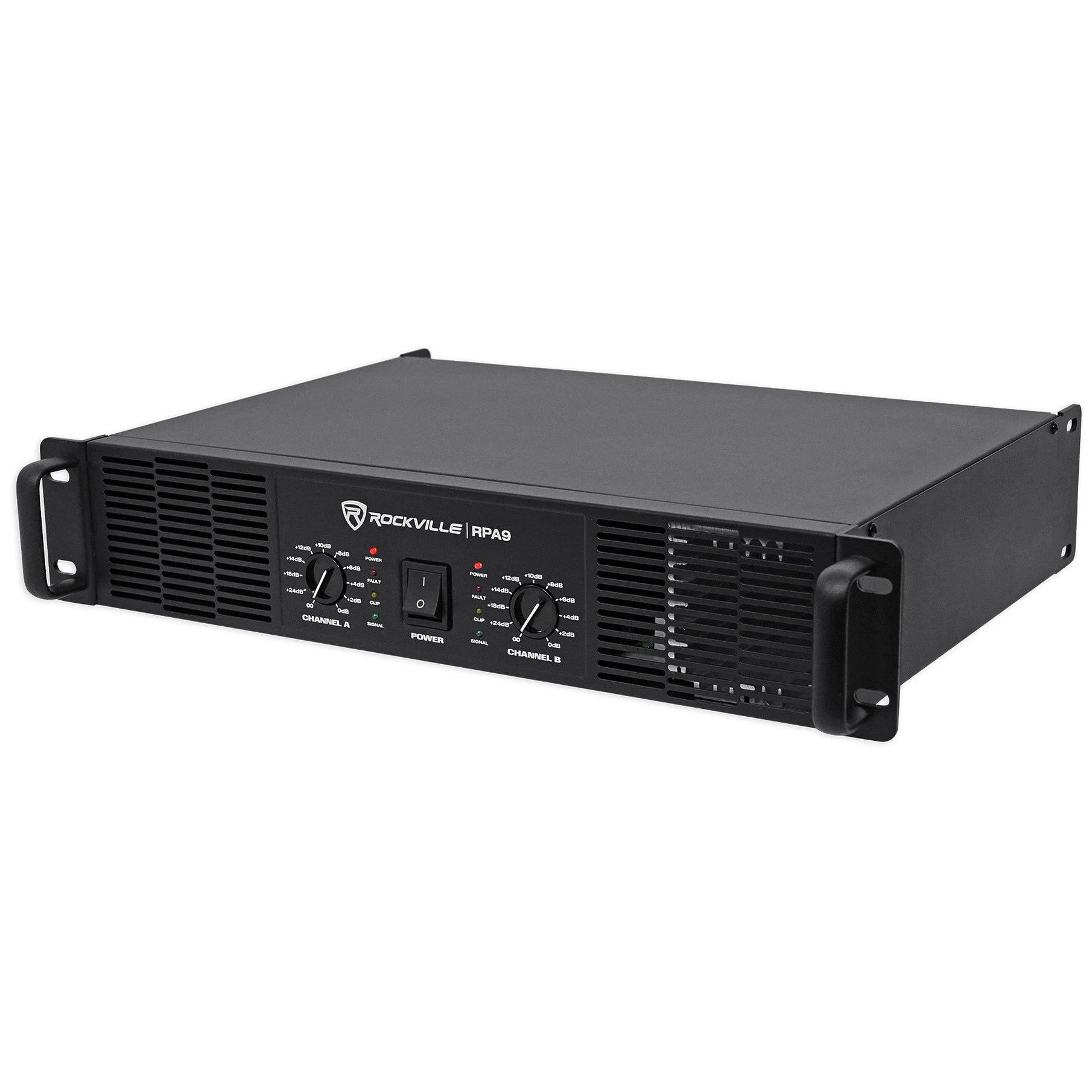 Rockville Rpa9 3000 Watt Peak / 1500W RMS 2 Channel Power Amplifier Pro/DJ Amp