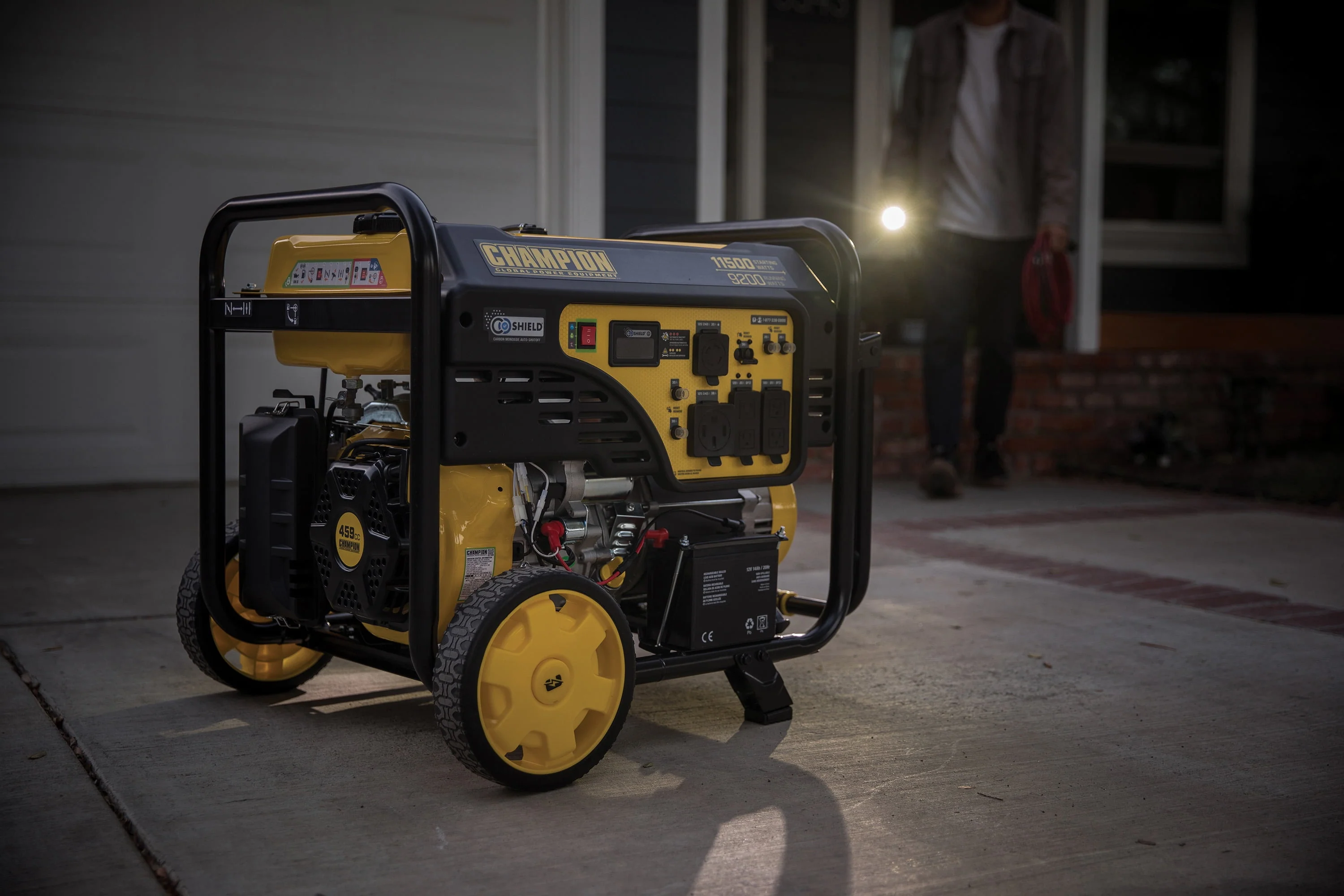 Champion Power Equipment 11,500/9,200-Watt Electric Start Gas Portable Generator with CO Shield