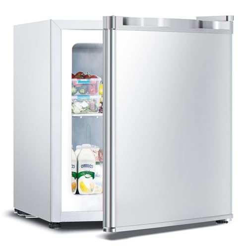 3.0 Cu.ft Upright Freezer, Small Mini Freezer with Adjustable Thermostat, Removable Shelves, Reversible Single Door, for Bedroom/Home/Dorms/Apartment