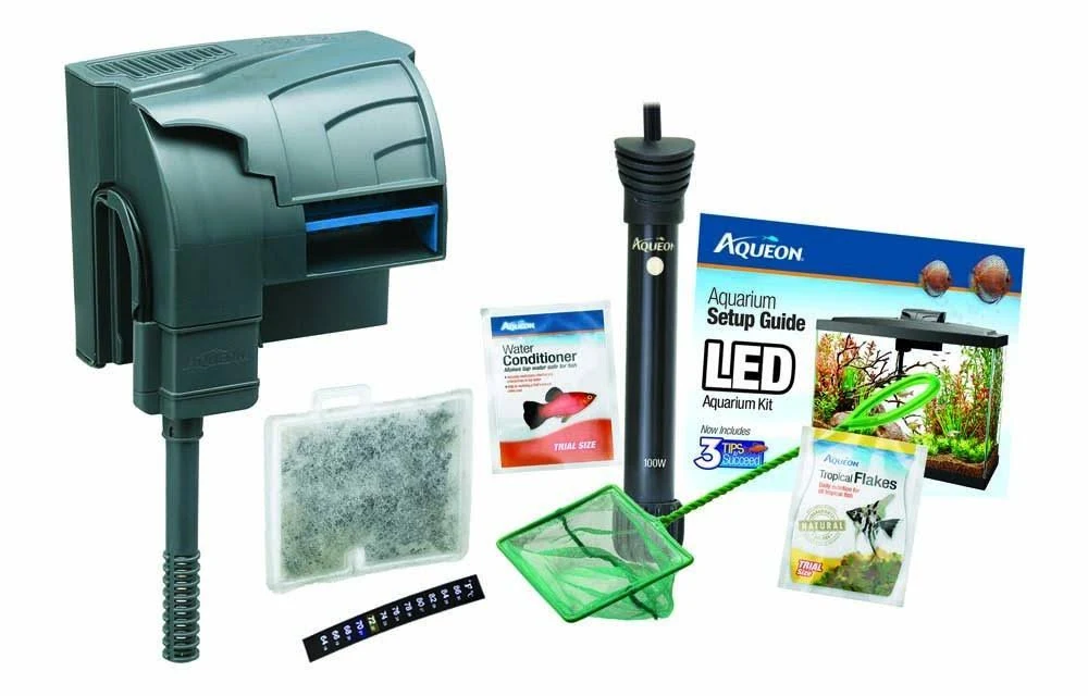 Aqueon Products - Glass 277100 29 Gal Prepriced LED Kit Black