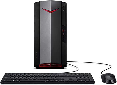 acer Nitro Gaming Desktop, 2023, Intel Core i5-12400F 6-Core 4.4GHz, NVIDIA GeForce GTX 1650 4GB GDDR6, 16GB DDR4, 512GB SSD, Windows 10 Home