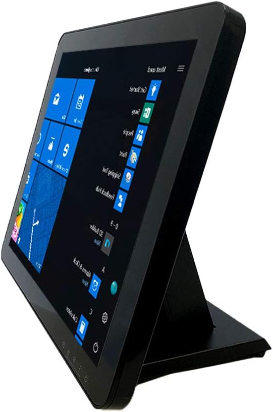 17-Inch Capacitive LED Backlit Multi-Touch Monitor, True Flat Seamless Design Touchscreen, VGA and HDMI Input, for Office, Retail, Restaurant, Bar