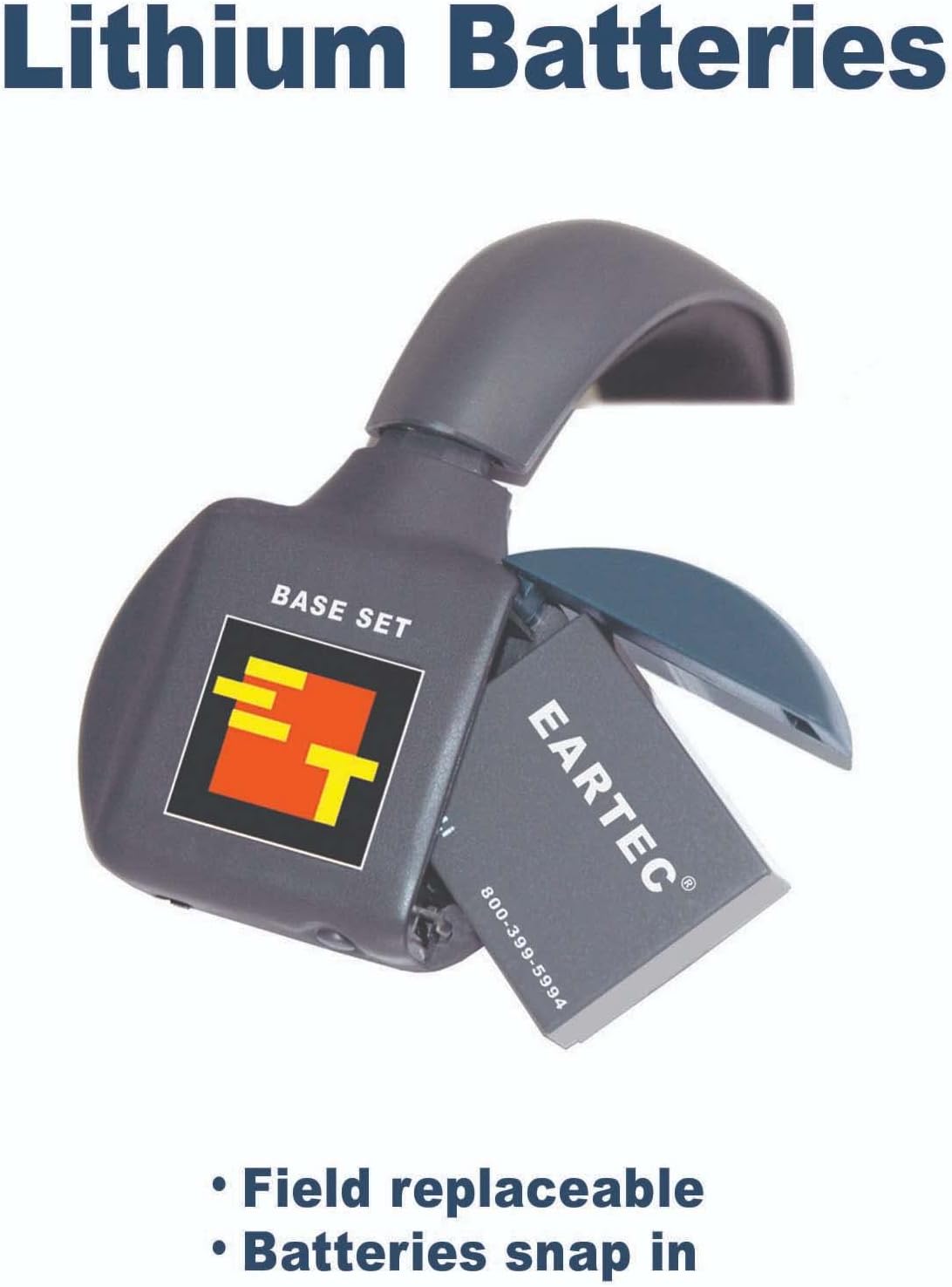 Eartec UltraLITE Single Remote Headset Full Duplex Wireless Intercom with Noise Cancelling Microphone, HD Version