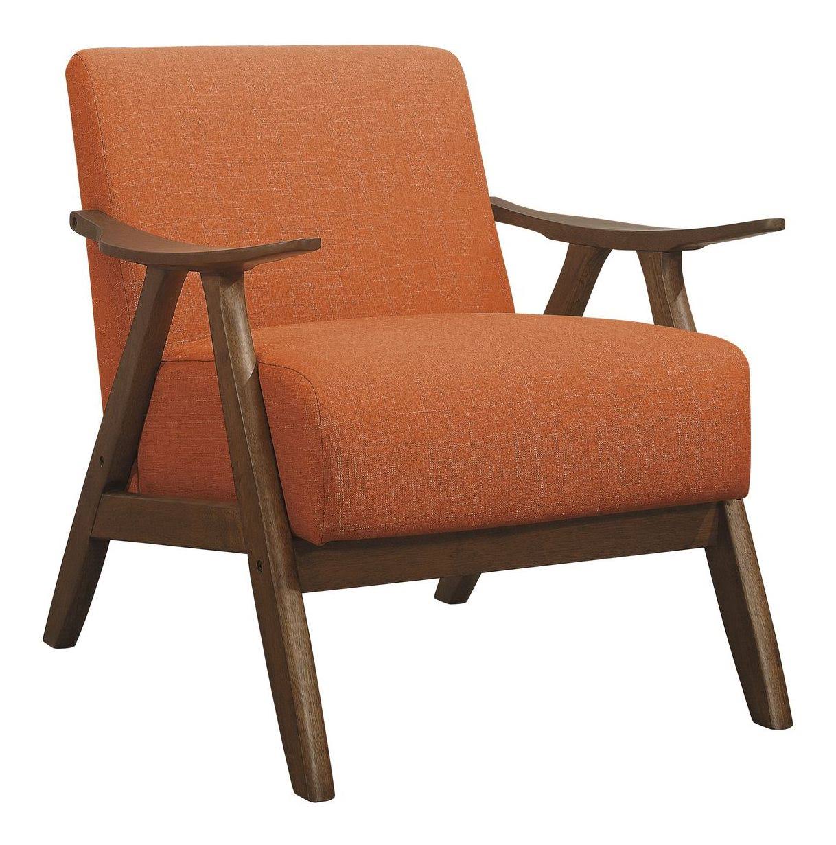 Damala Orange Accent Chair