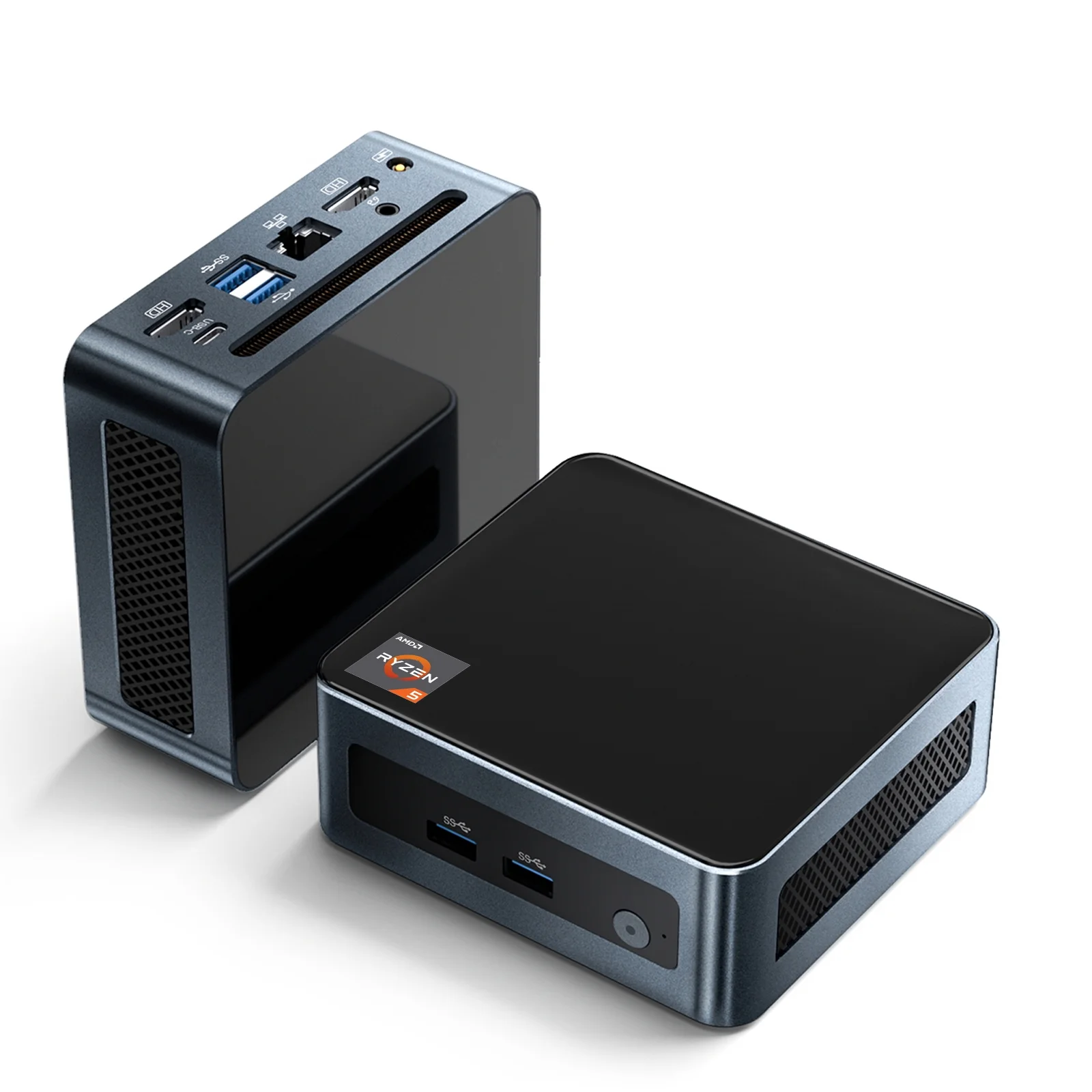 Dcenta PC Windows 11 16GB RAM 512GB SSD Desktop Computer AMD Ryzen 5600H Processor 6 Cores 12 Threads Support 8K 60Hz WIFI6 BT5.2