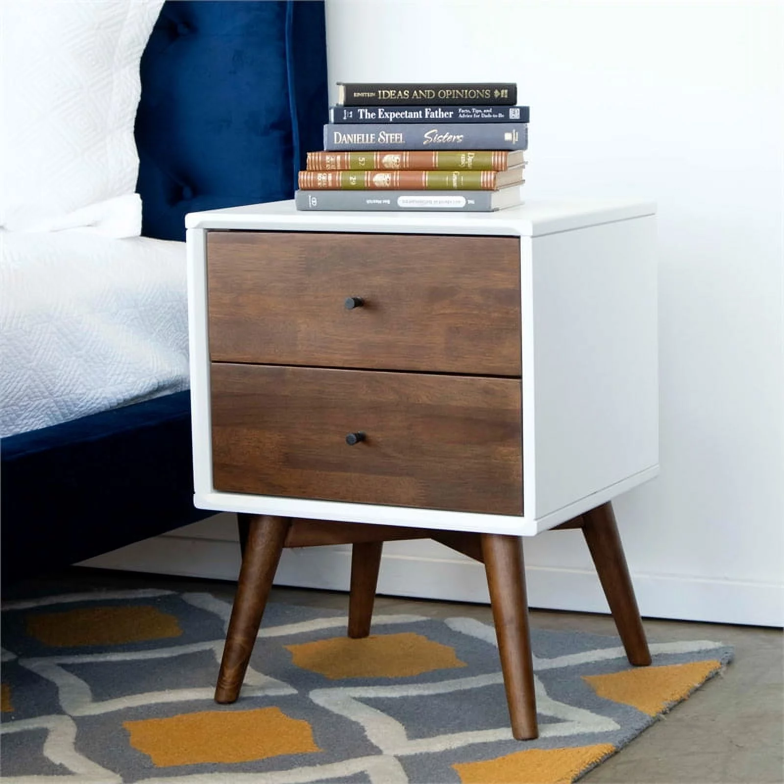 Home Square 3 Piece Set with 5 Drawer Dresser 6 Drawer Dresser and Nightstand