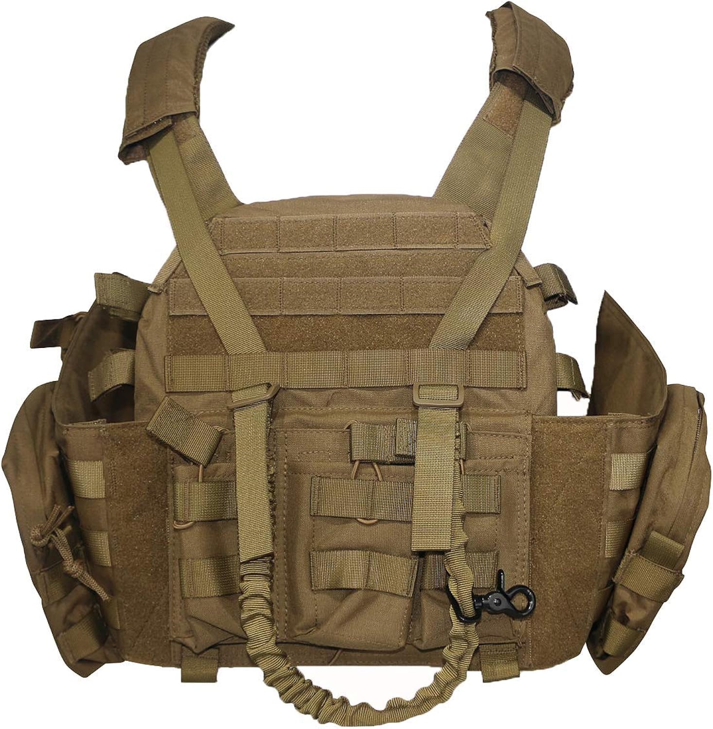 Greencity Tactical Military Vest Assault Vest Molle Vest for CS War Game ,Hunting, Combat Training, Army Fans, Survival Game