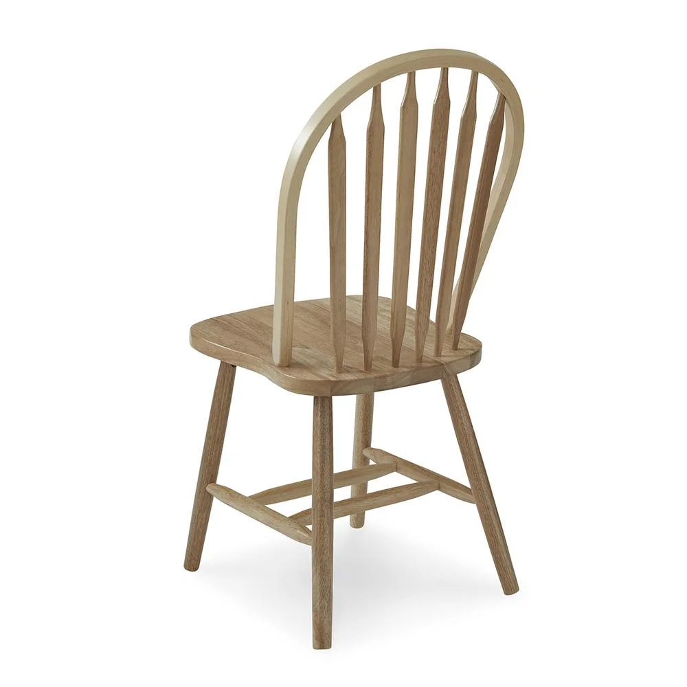 Windsor Solid Wood Arrowback Chair in Natural