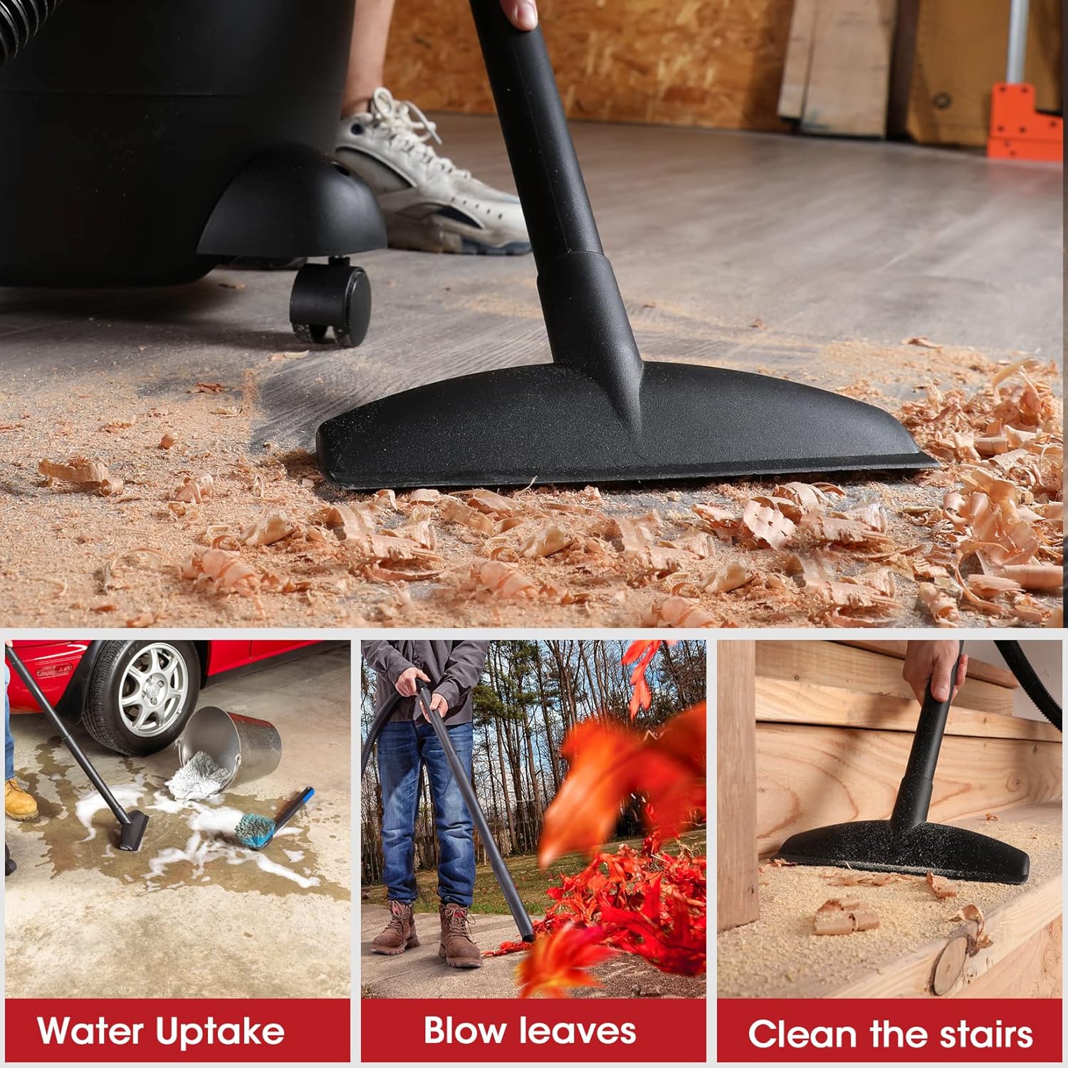 Shop-Vac 6 Gallon 3.0 Peak HP Wet Dry Vacuum, Heavy-Duty Shop Vacuum with Attachments, 5920611