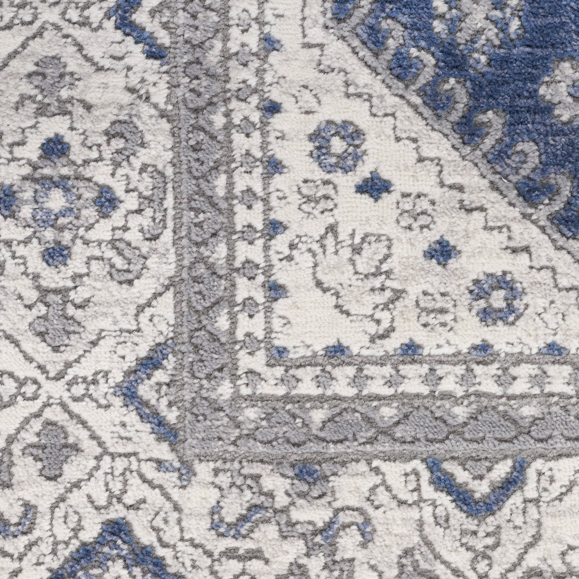 Nicole Curtis Series 4 Persian Grey/Navy 7'10" x 9'10" Area Rug (8x10)
