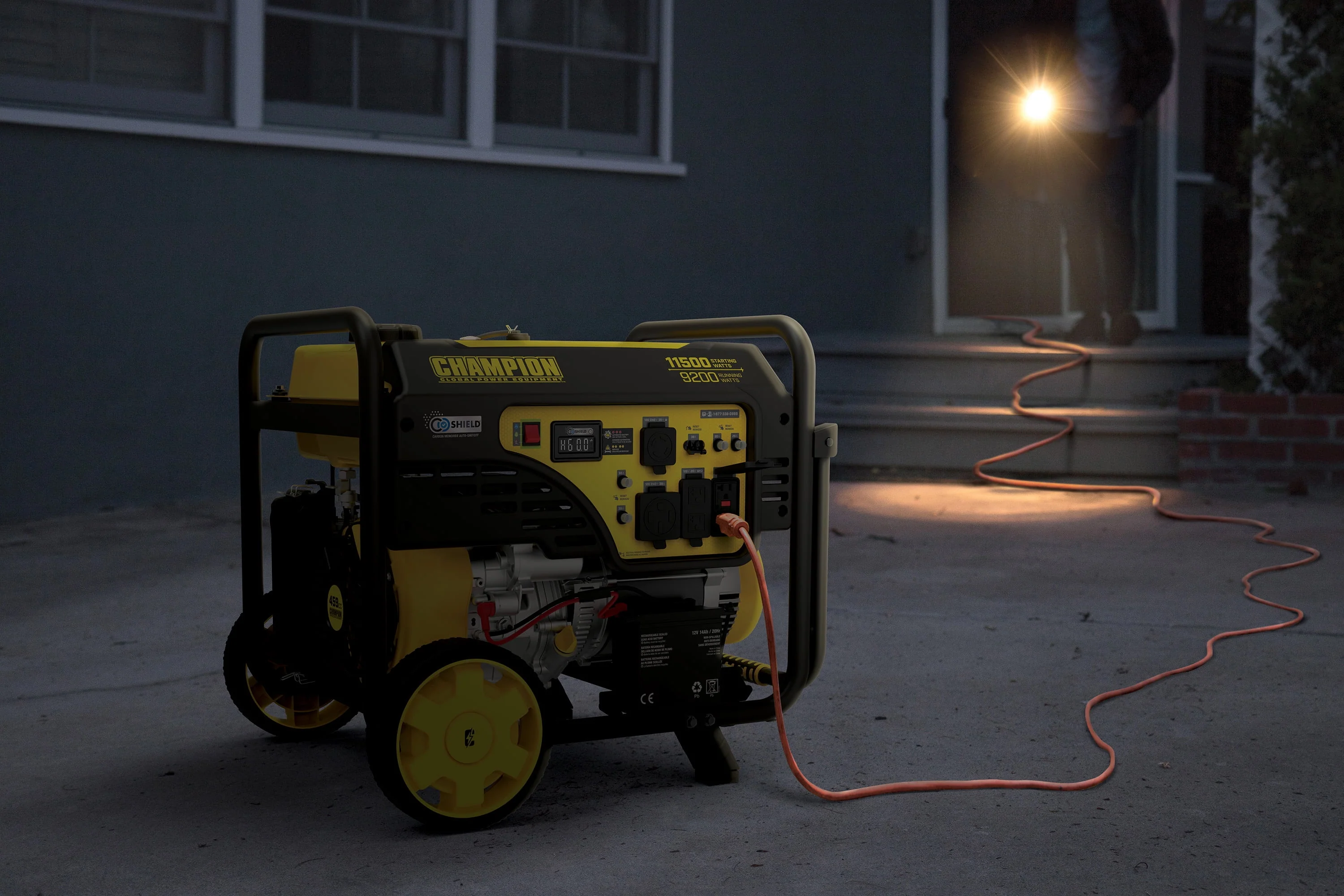 Champion Power Equipment 11,500/9,200-Watt Electric Start Gas Portable Generator with CO Shield
