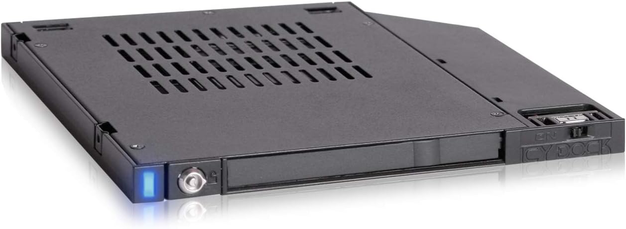ICY DOCK Tray-Less 4X 2.5 SAS/SATA SSD/HDD Mobile Rack for 5.25" Bay | flexiDOCK MB024SP-B Pack of 2