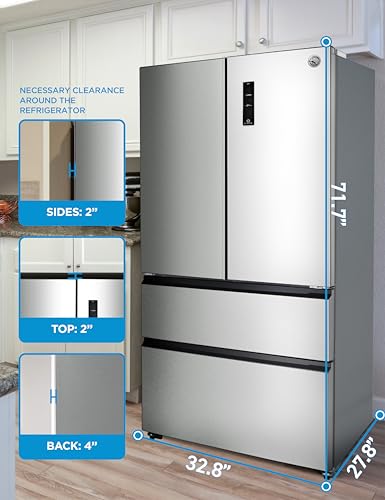 Commercial Cool 11.1 Cu. Ft. Convertible Freezer Refrigerator, Upright Fridge with Glass Shelves, Reversible Door, ENERGY STAR rated, Auto Defrost