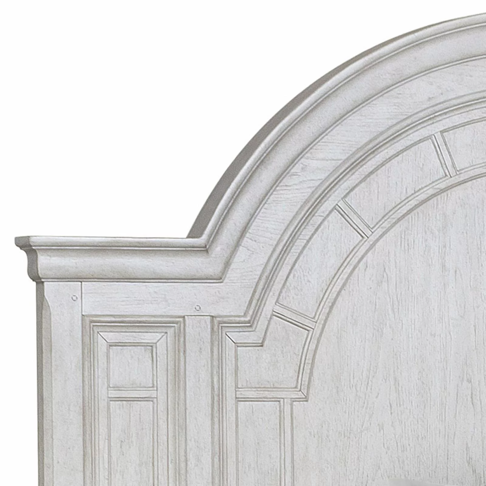 Glendale Estates Queen Wood Panel Bed in White Finish by Pulaski Furniture
