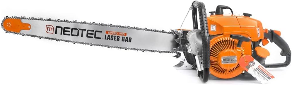 NEO-TEC NS8105 36 inch Gas Chainsaw with Guide Bar Chain,2-Cycle Power Head 105cc Power Chain Saw 4.8KW 6.5HP Gasoline Chainsaws