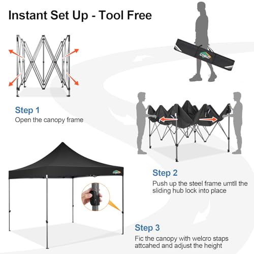 COBIZI 13x26 Pop Up Tent 13x26 Canopy with Sidewalls Heavy Duty Canopy Party Tent for Parties